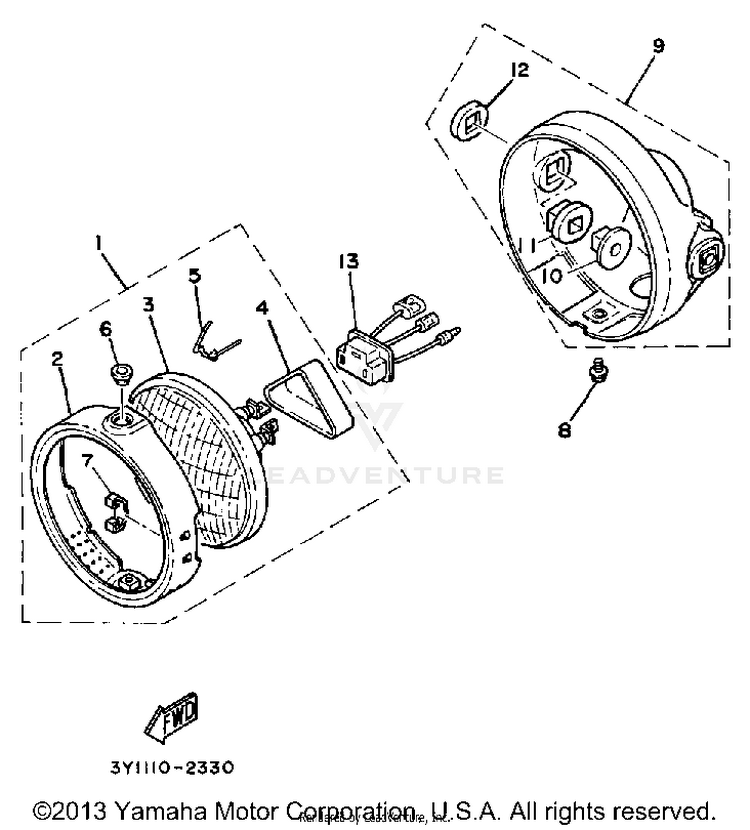 Headlight Schematic