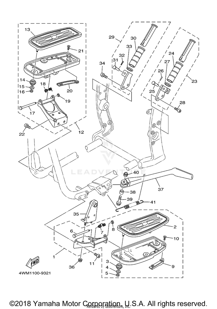 Stand Footrest Schematic