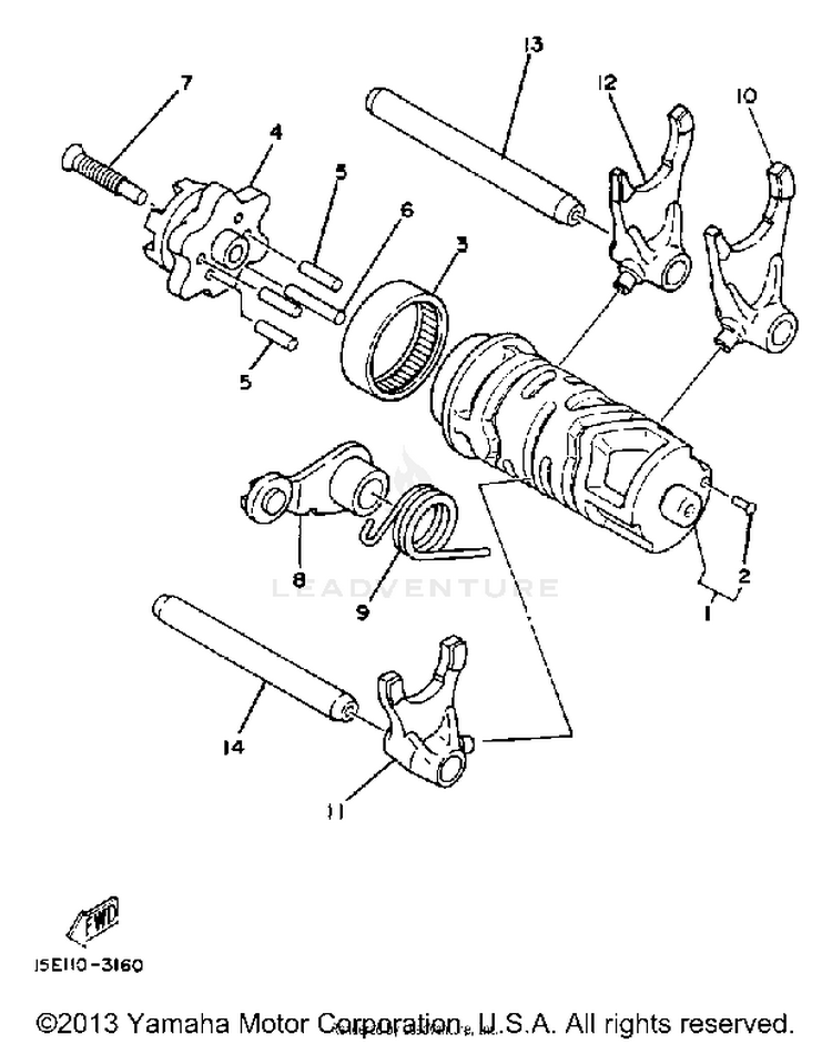 Shift Cam - Fork Schematic