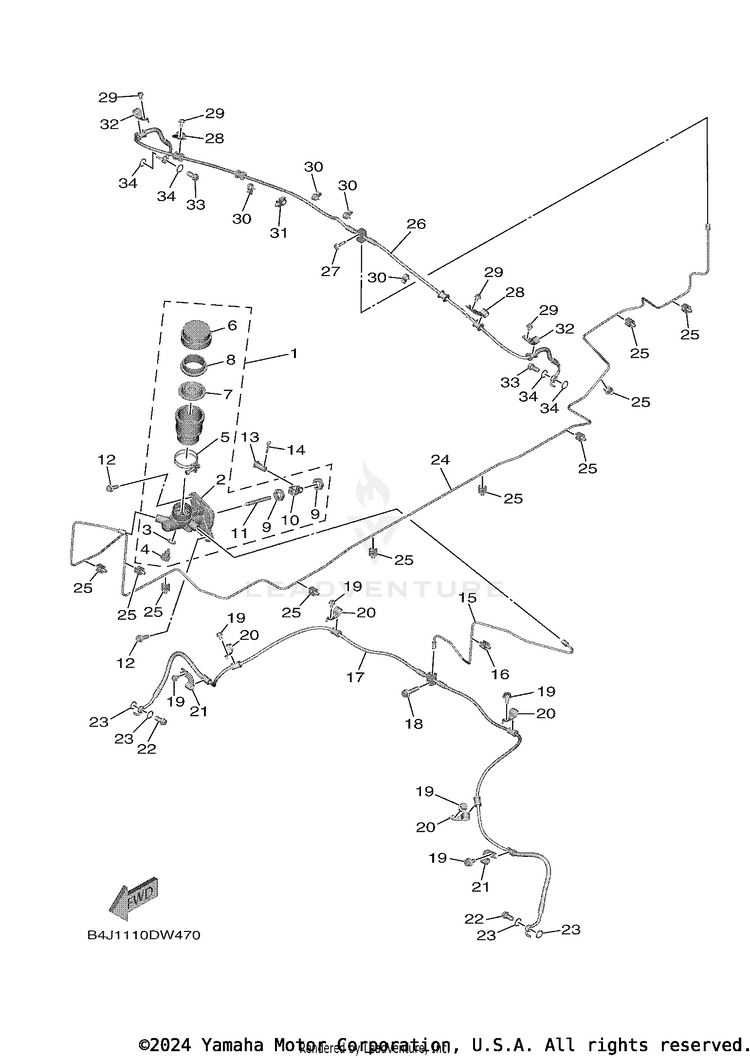Master Cylinder Schematic
