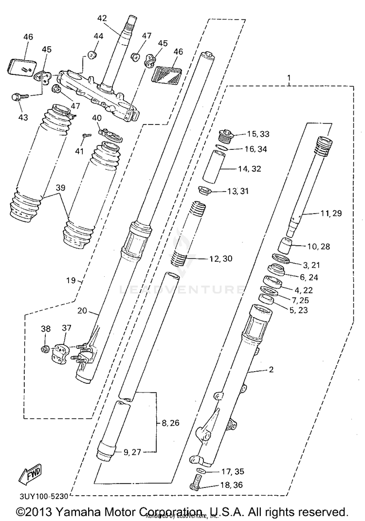 Front Fork Schematic