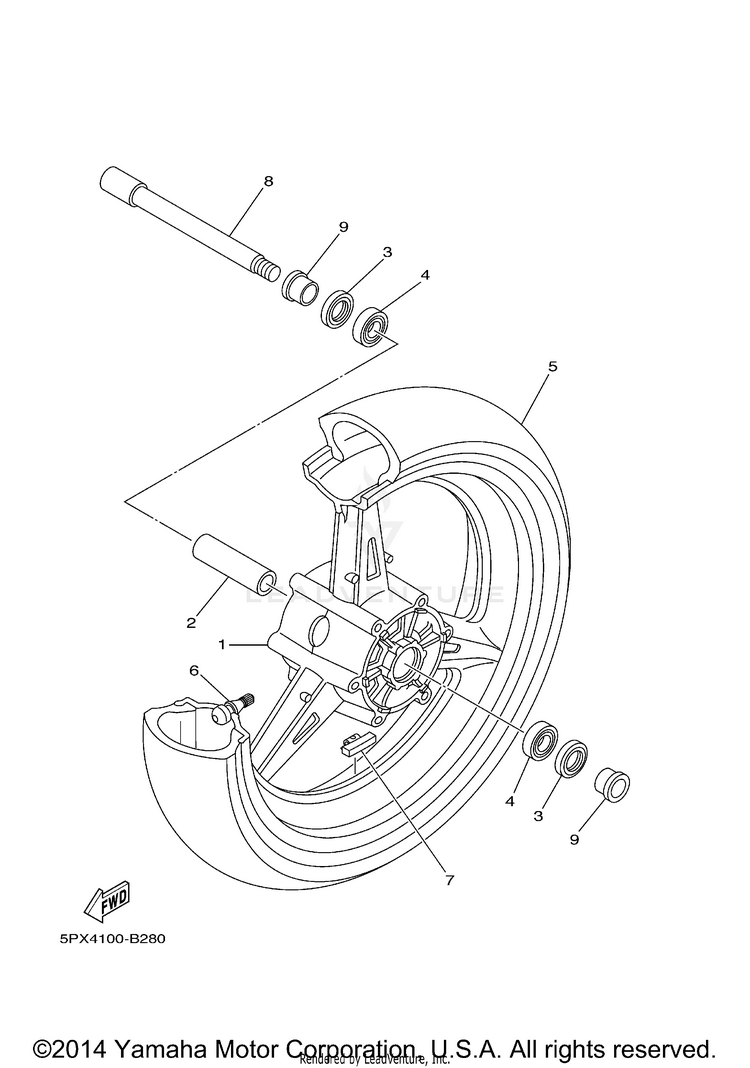 Front Wheel Schematic