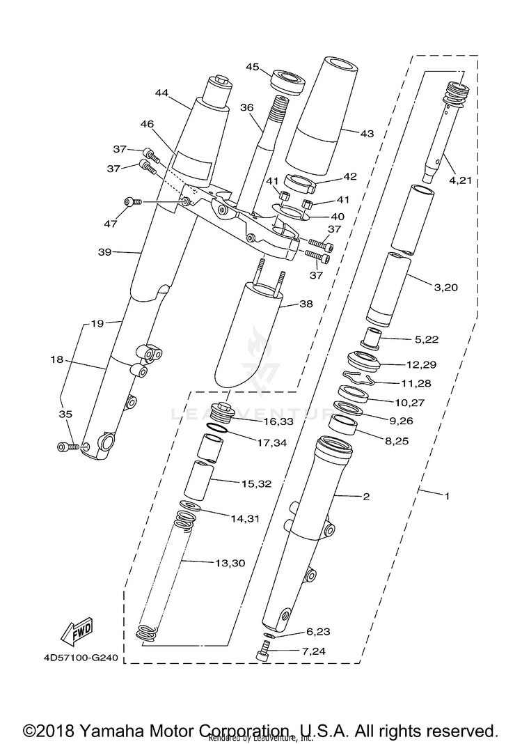 Front Fork Schematic