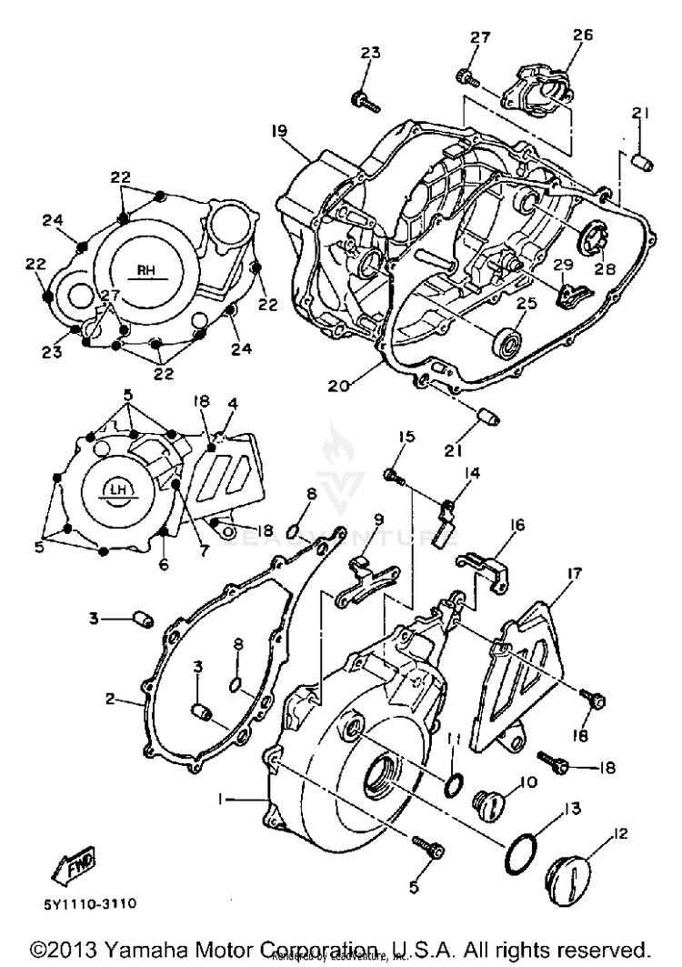 Crankcase Cover 1 Schematic