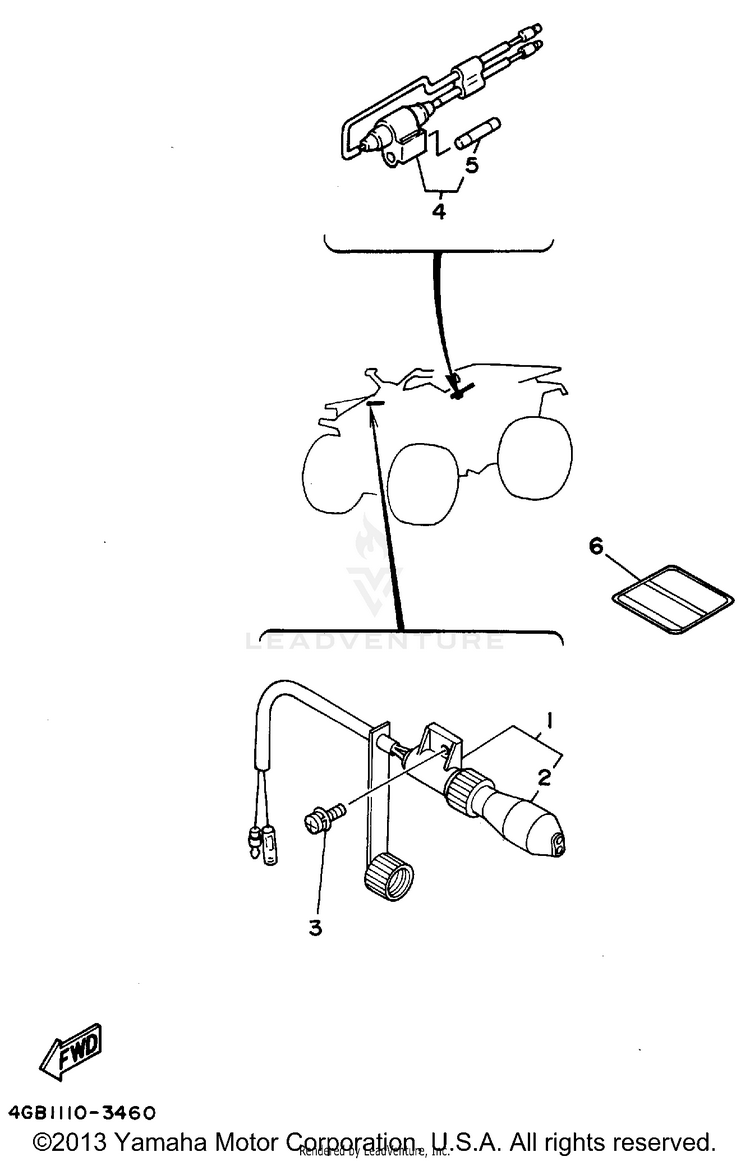 Alternate (Electrical) KODIAK 4WD - YFM400FWF - 1994 Schematic