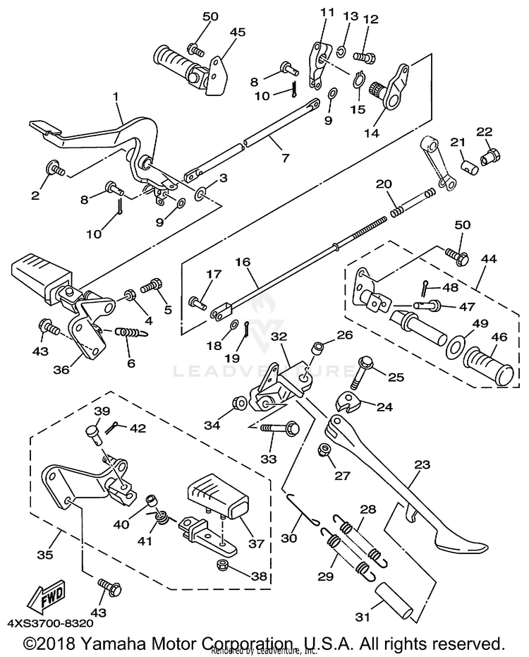 Stand Footrest Schematic