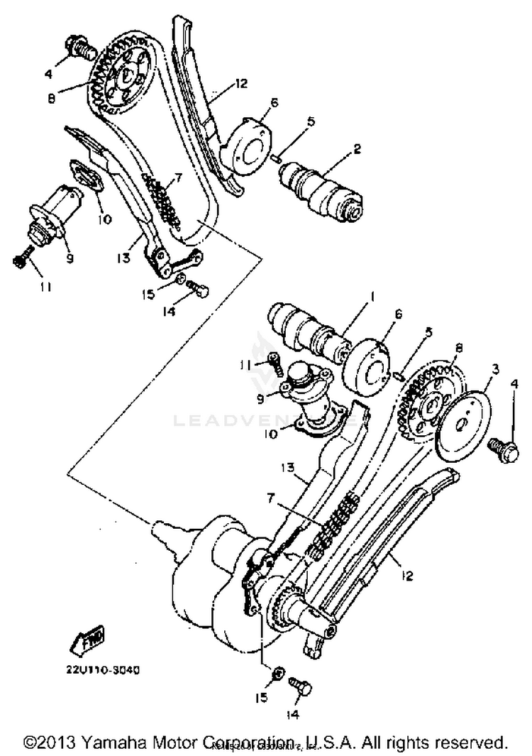 Camshaft Chain Schematic