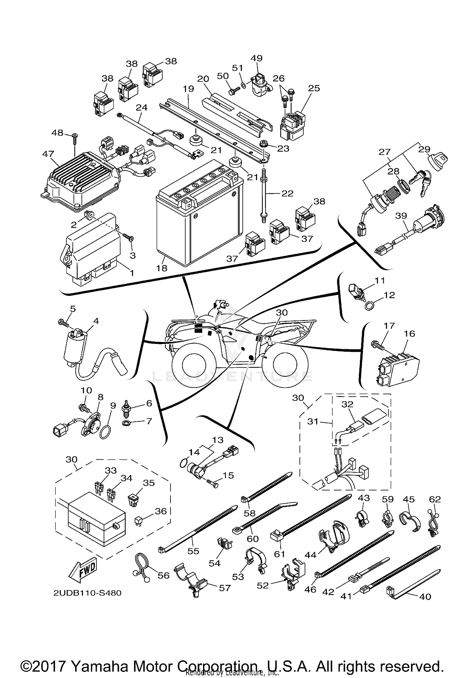 2017 Yamaha Grizzly 700 Wiring Diagram