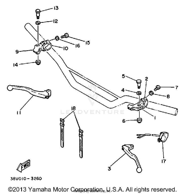 Handle Switch - Lever Schematic