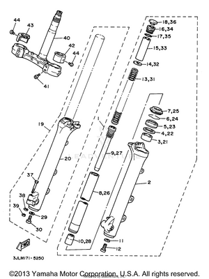 Front Fork Schematic