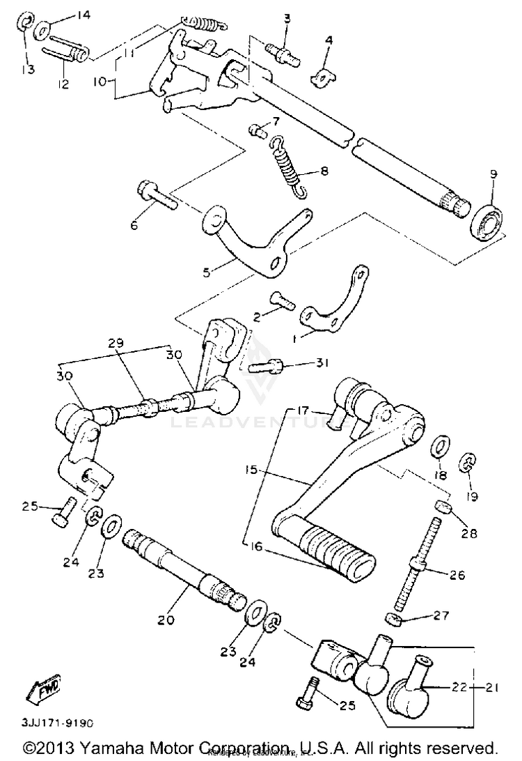 Shift Shaft Schematic