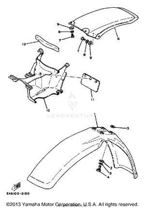 Front Fender-rear Fender Schematic