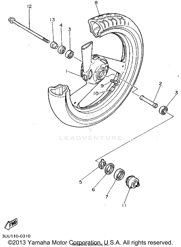 Front Wheel Schematic