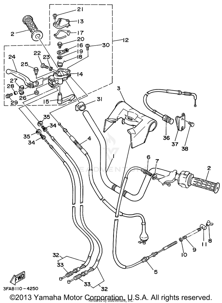 Steering Handle Cable Schematic
