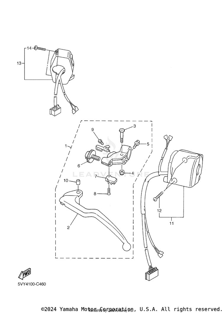 Handle Switch Lever Schematic