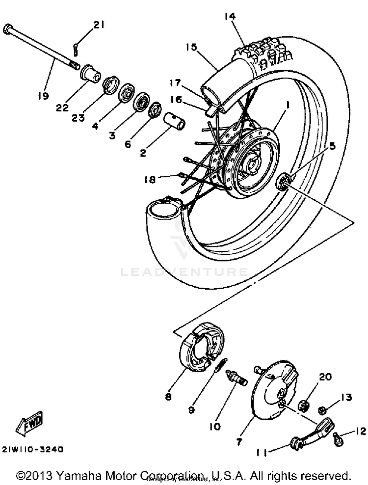 Front Wheel Schematic