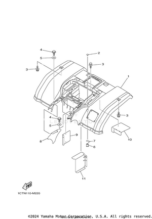 Rear Fender Schematic