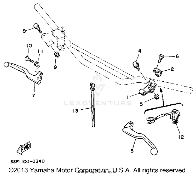 Handle Switch - Lever Schematic