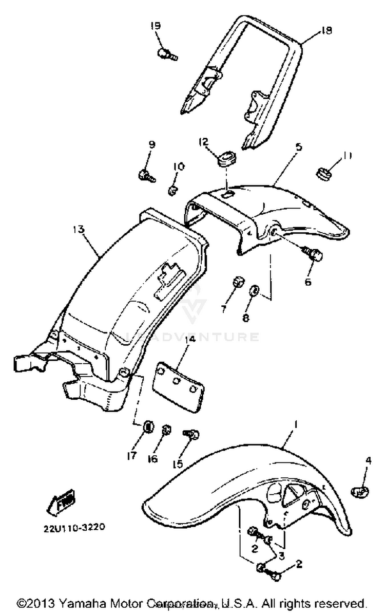 Front Fender Rear Fender Schematic