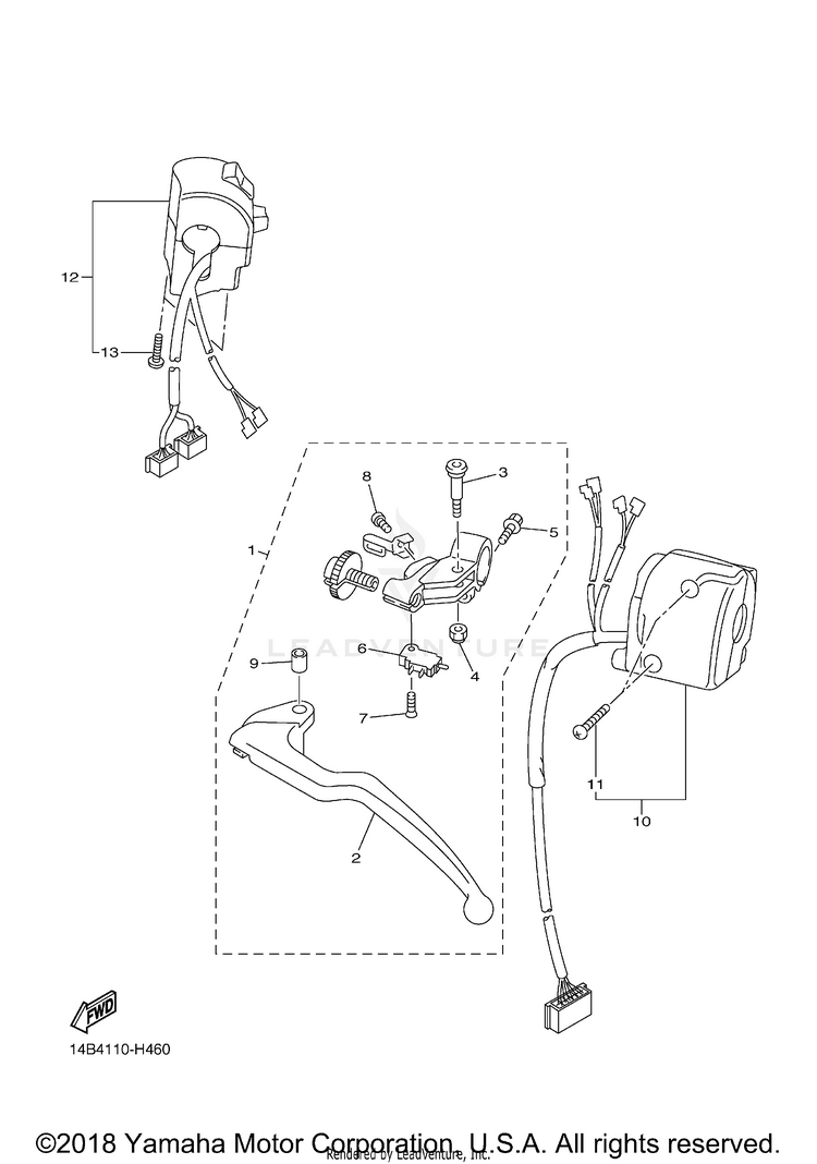 Handle Switch Lever Schematic