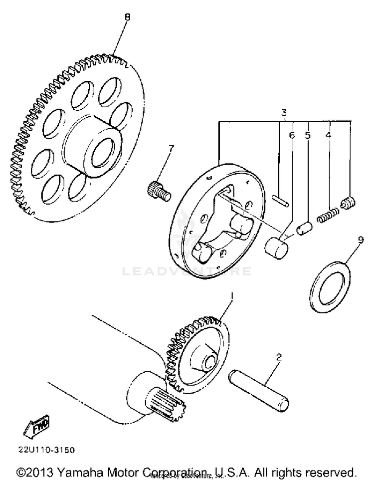 Starter Clutch Schematic