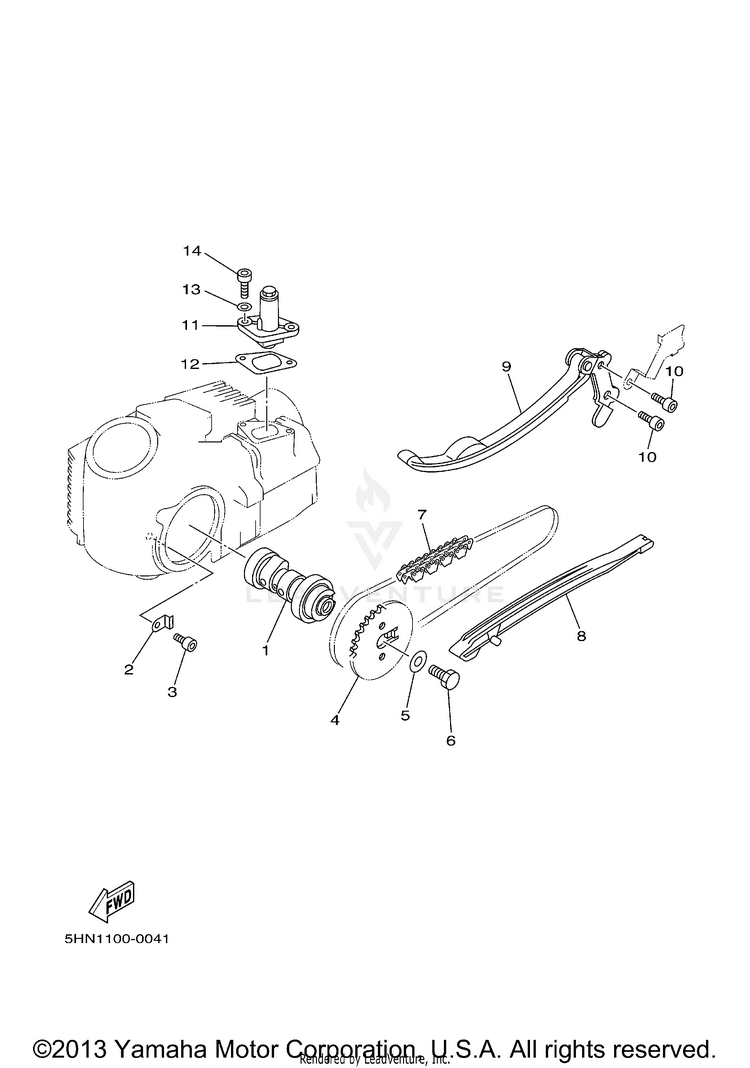 Camshaft Chain Schematic