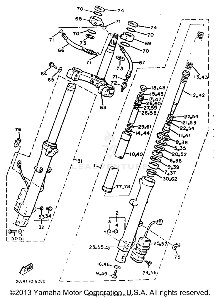 Front Fork Schematic