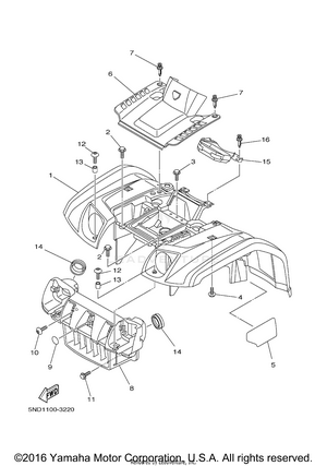 Front Fender Schematic