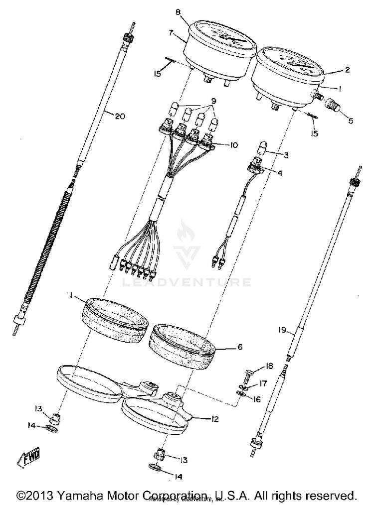 Speedometer - Tachometer Schematic
