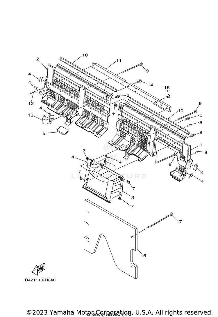 Side Cover 3 VIKING EPS RANCH - YXM70VPRLC - 2020 Schematic