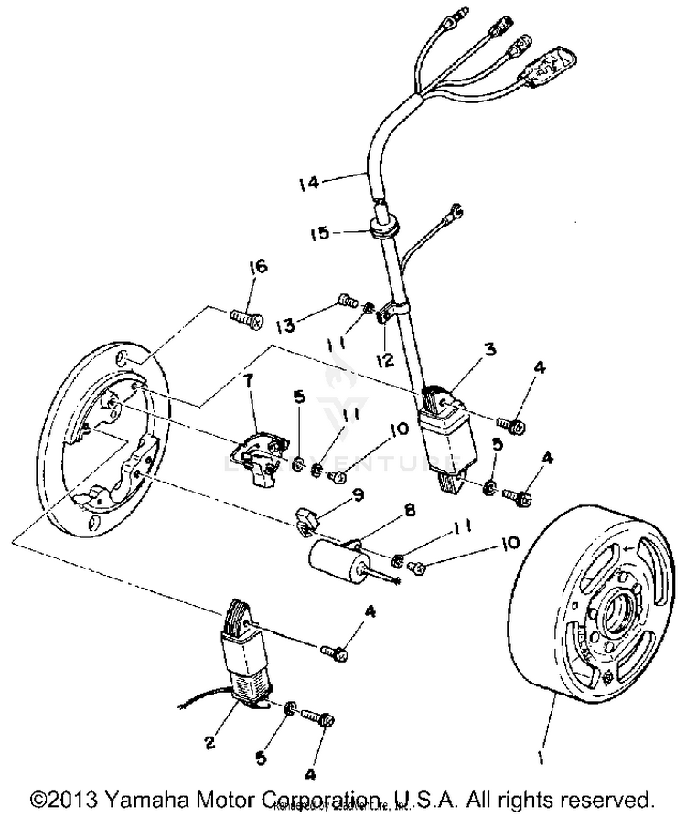 C - D - I - Magneto LB80IIHC - 1976 Schematic