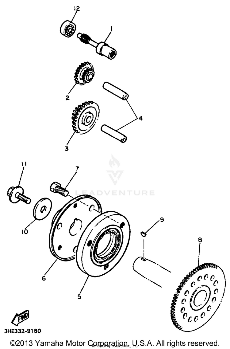 Starter Clutch Schematic