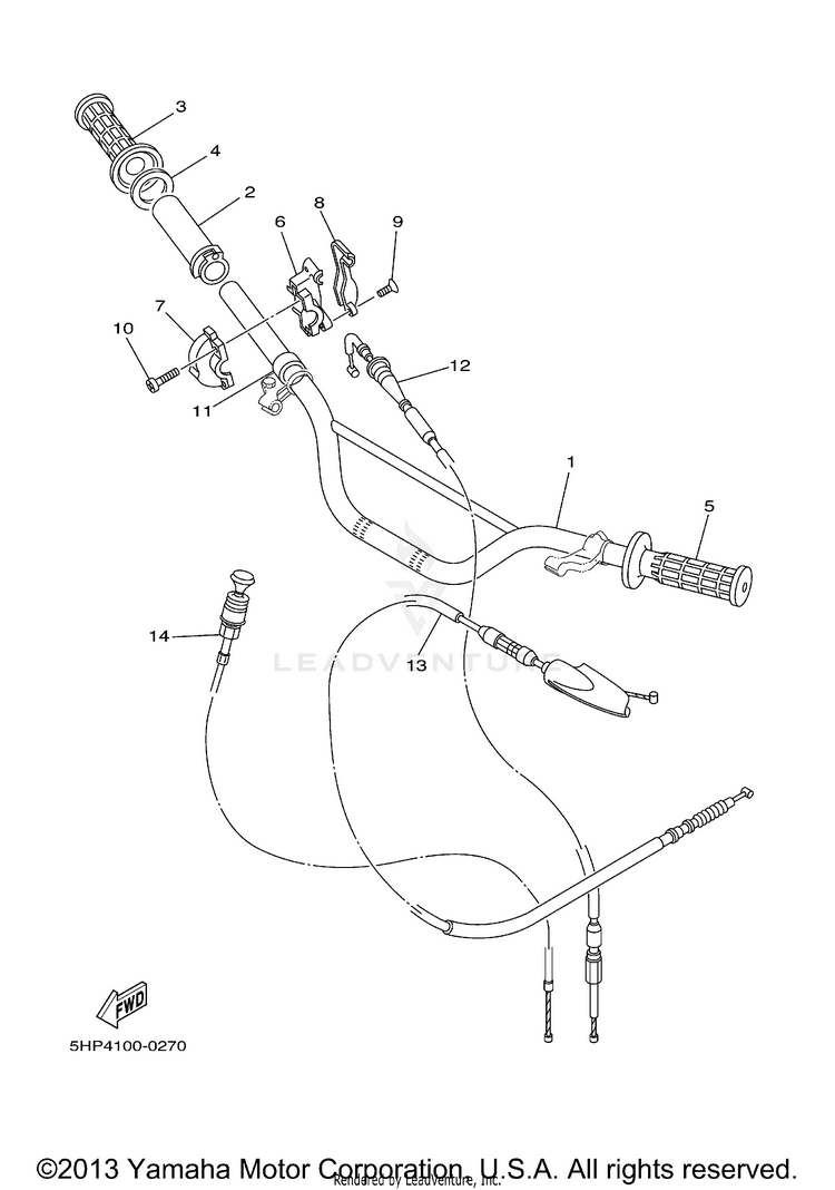 Steering Handle Cable Schematic