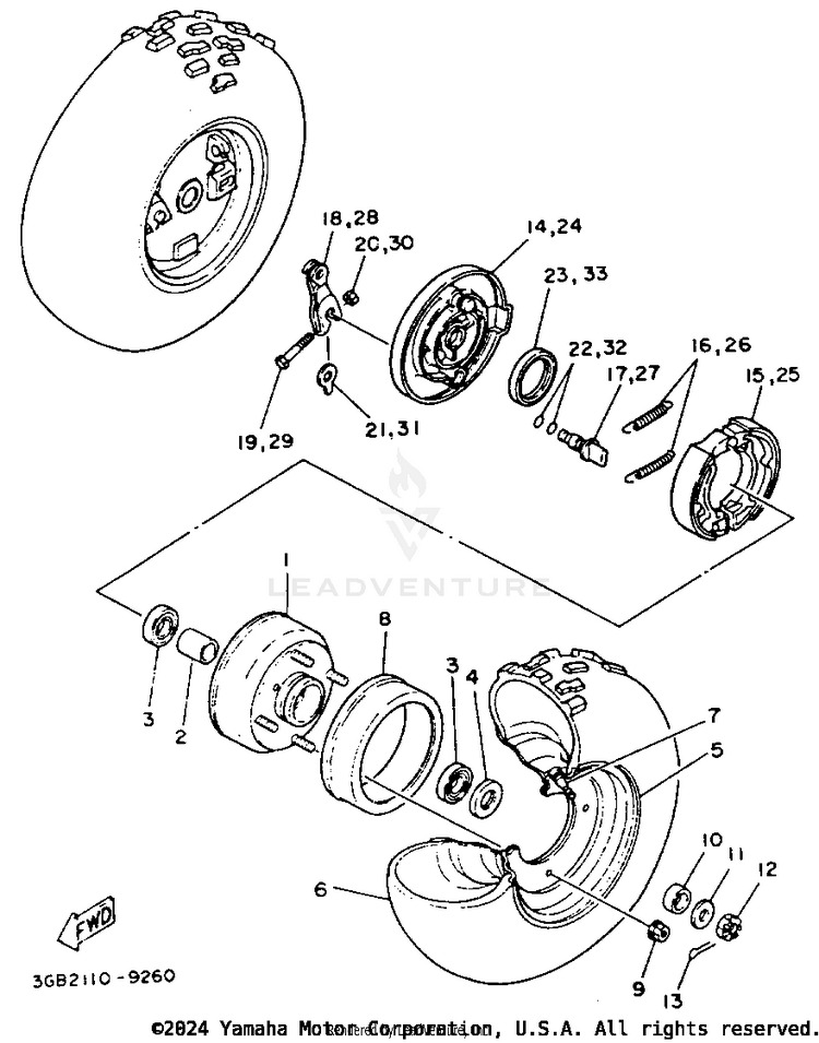 Front Wheel Schematic