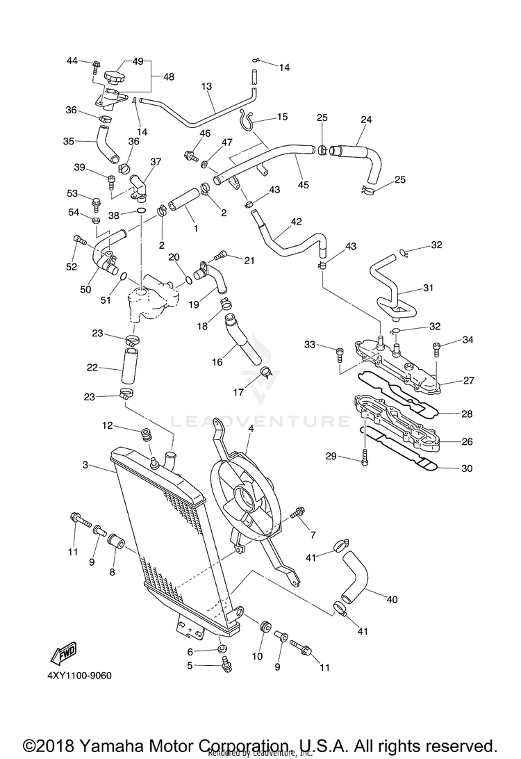 Radiator Hose Schematic