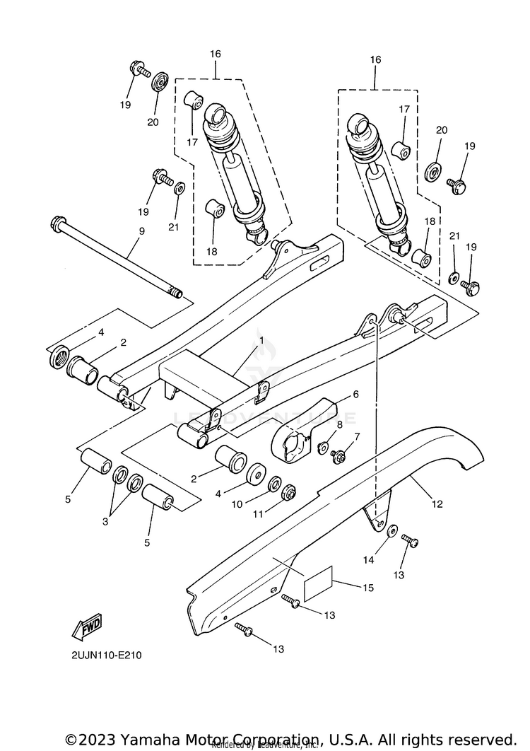 Rear Arm Suspension Schematic