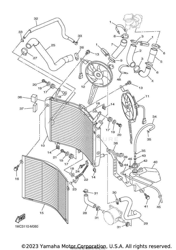 Radiator & Hose Schematic