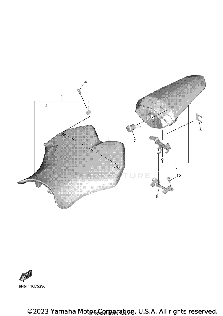 Seat YZFR6 - YZFR6L1CB - 2020 Schematic