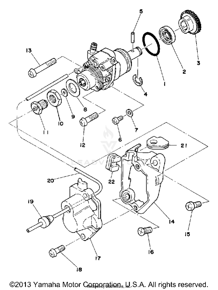 Oil Pump LB80IIHC - 1976 Schematic