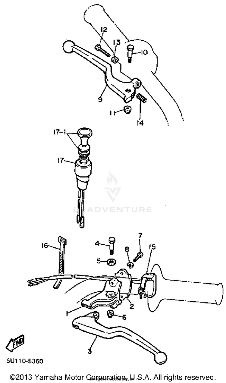 Handle Switch-Lever Schematic