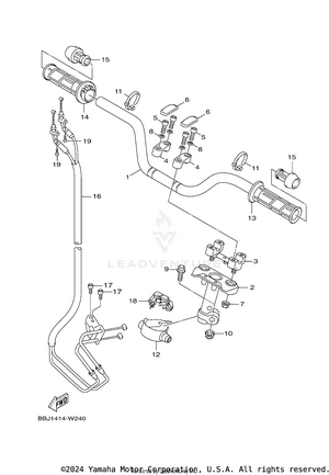 Steering Handle & Cable Schematic