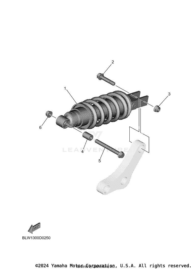 Rear Suspension MT07 - MT07TCB - 2026 Schematic