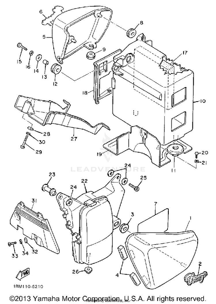 Side Cover Xv700cs Csc Schematic