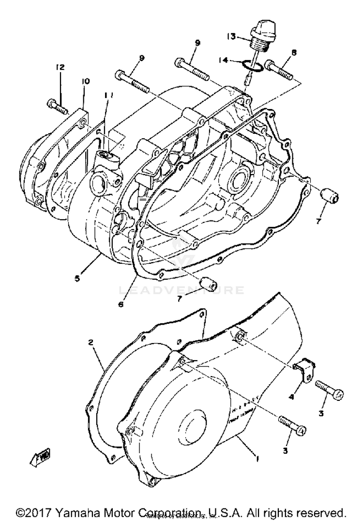 Crankcase Cover Schematic