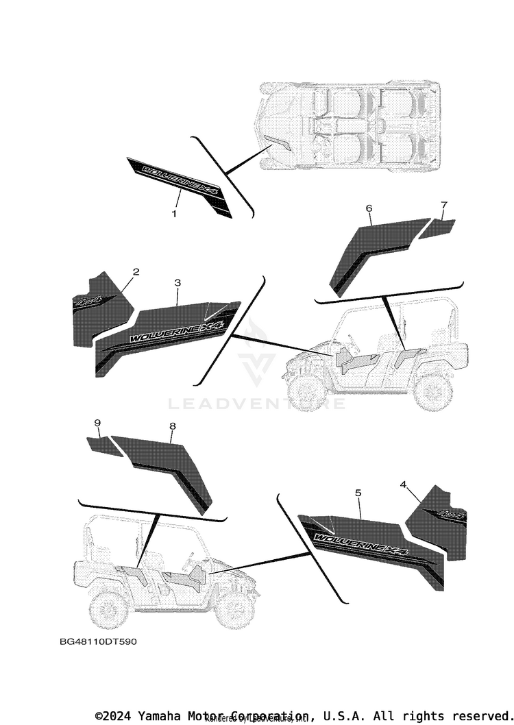 Graphics WOLVERINE X4 HUNTER - YXF85WPHJH - 2018 Schematic