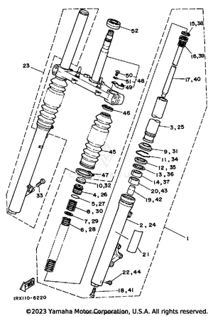 Front Fork Schematic