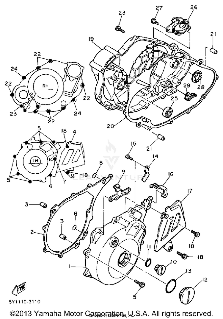 Crankcase Cover Schematic