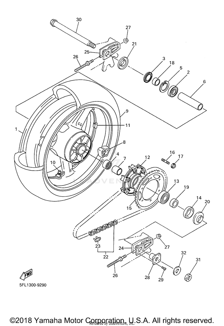 Rear Wheel Schematic