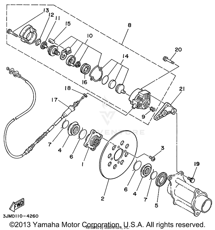 Rear Brake Schematic