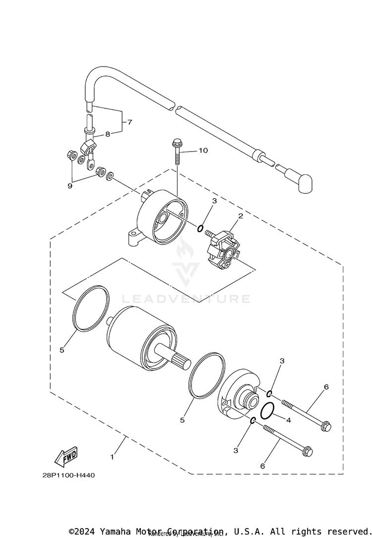 Starting Motor Schematic